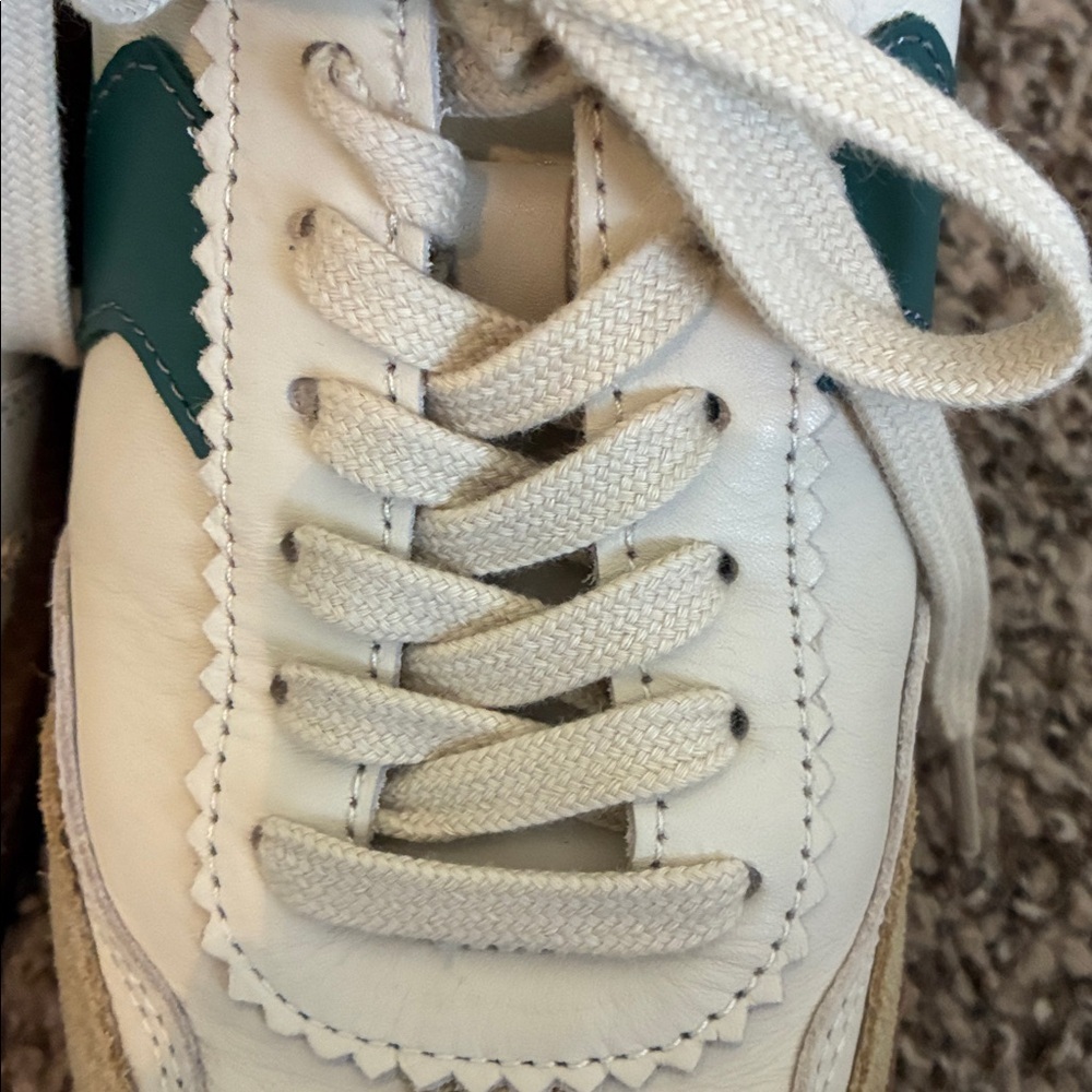 Dolce Vita Beige & Green Women’s Retro Sneakers SZ 7.5M see last picture - Picture 5 of 9